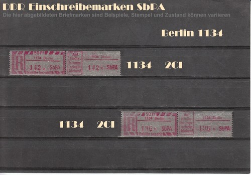 DDR R-Zettel SbPA Einschreibemarken BERLIN 1114 bis 1199 postfrisch ** LOT - Bild 7 von 19