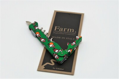 Farmitaly Kellnermesser Korkenzieher mit Messer Flaschenöffner Wein