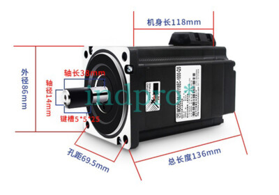 1 Pc  ， 8.5Nm 86J18118EC-1000 hybrid 86 closed-loop stepper servo motor