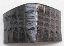 Black Genuine Crocodile Hornback Leather Skin MEN'S BIFOLD Wallet B52