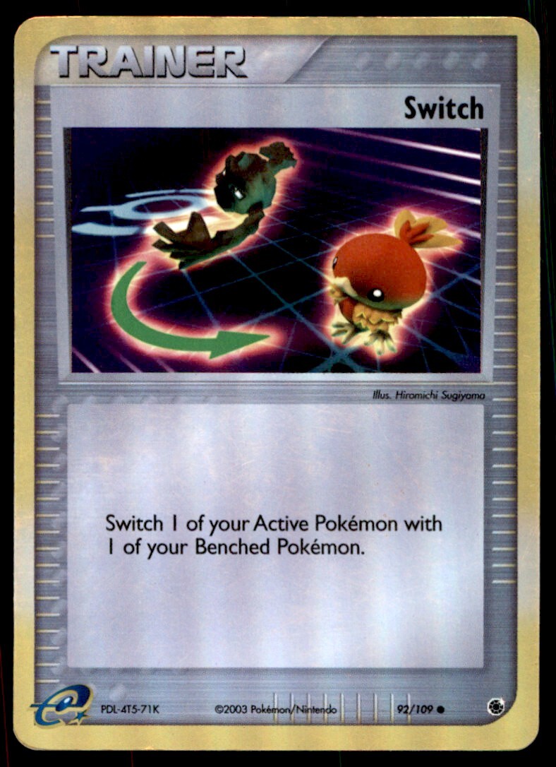 2003 Pokemon EX - Ruby & Sapphire Switch Reverse Holos #92 Heavy Play