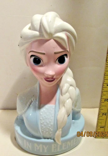 DISNEY FROZEN PRINCESS ELSA CERAMIC COIN BANK 'IN MY ELEMENT' PIGGY BANK