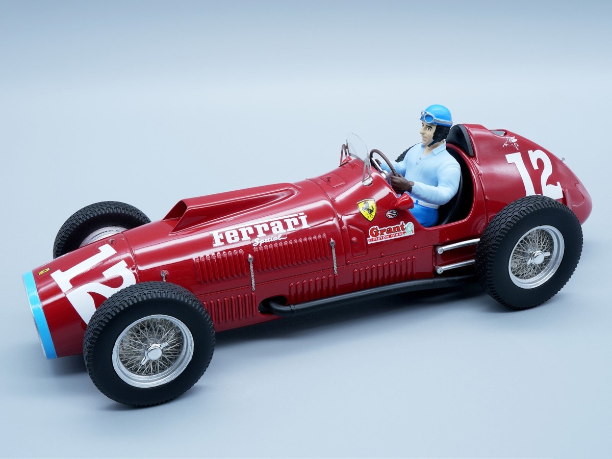 FERRARI 375 F1 #12 ASCARI INDY 500 (1952) W/DRIVER 1/18