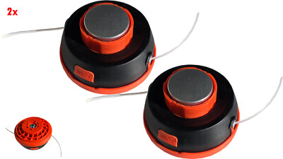 2x Fadenkopf für Motorsense Rasentrimmer Fadenspule Mähkopf M10 Automatik FTC159