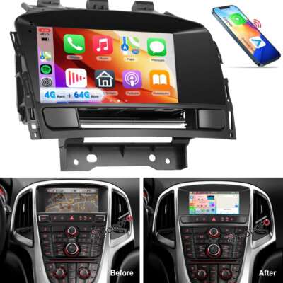4+64GB Android 15 Autoradio Carplay Für Opel Astra J 2010-2014 GPS Navi WiFi DSP