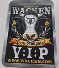 🎸  WACKEN   -   W.O.A.   -   ORIGINAL  VIP - PASS   2014   -   NEU