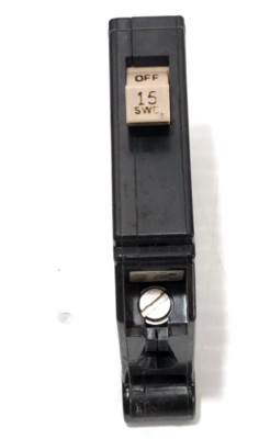 Cutler Hammer 15 amp 1 Single Pole Breaker CH115 Type CH snap-in ...