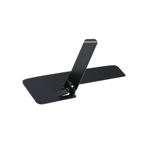 Support de téléphone portable pliable ultra fin support de bureau réglable noir - Photo 4 sur 12