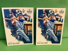 BILLY WILLIAMS, Two baseball cards, Panini Diamond Kings, Donruss 2020, #121