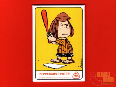 Dolly Madison Peanuts baseball card art 2x3'' fridge magnet Peppermint Patty