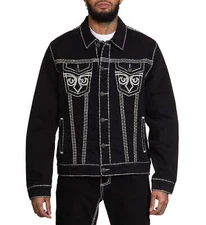 Veste denim homme Affliction Noir