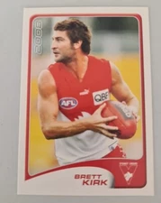 2008 HERALD SUN  SYDNEY SWANS BRETT KIRK COMMON #165 CARD AFL SELECT