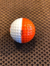PING GOLF BALL/S-ORANGE/WHITE PING 5.....FIESTA LOGO....7.8/10..