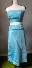 David's Bridal Prom Dress. Size 2. Turquoise color. Shirt style, very beautiful