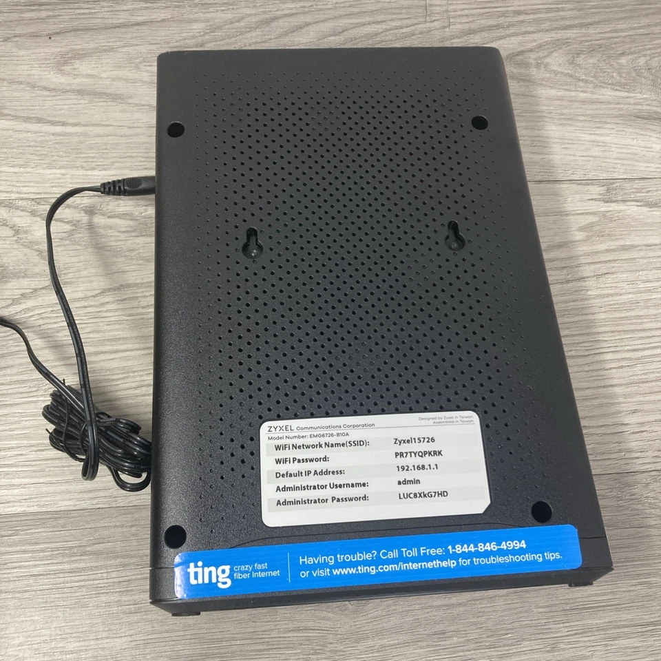 Zyxel Communications Ethernet Gateway EMG6726-B10A, Dual-Band Wireless AC/N GB - Image 4 of 4