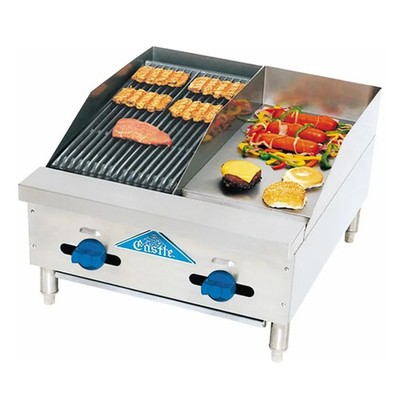 NEW! Comstock Castle 24'' W x 32'' D Countertop Gas Char-Broiler/Griddle Combo