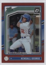 2024 Panini Donruss Optic Rated Prospects Red Prizm 70/99 Kendall George 1dm4