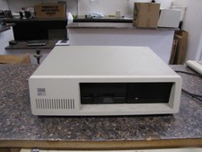 Vintage IBM 5160 XT Personal Computer Loaded with cards - powers on