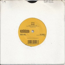 Styx - Babe 7" 45rpm Vinyl Single 1985 Old Gold Re-issue