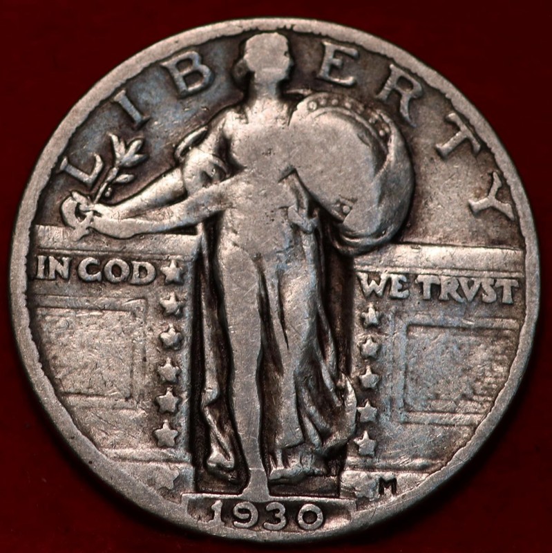 1930 Philadelphia Mint Silver Standing Liberty Quarter