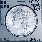 1878 BU GEM MORGAN SILVER DOLLAR UNC MS+++ U.S. MINT RARE COIN 8461