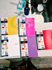 5 Five Star Subject College Ruled Spiral Notebook 8.5 x 11 Multicolor Solid