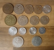 Coins Czech Republic Slovakia 1993-2001