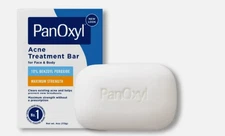 Panoxyl Acne Treatment Bar with 10% Benzoyl Peroxide, Maximum Strength Acne Bar