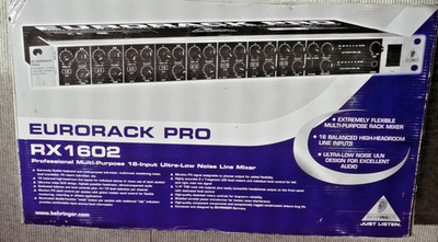 Behringer 16 Channel RX1602 EURORACK PRO - Rackmount Line Mixer - neu in OVP