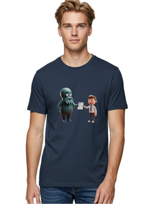 Octopus-Man-Exchange Mens Graphic Tee, 100% Cotton, Casual Summer Wear