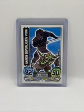 T1 Anakin&Yoda Force Attax Serie 5 / Exklusiv / Englisch / Rarität / Clone Wars