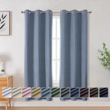 100 Blackout Curtains 72 inch Long 2 Panels Burg for Living Room, Pink Blackout