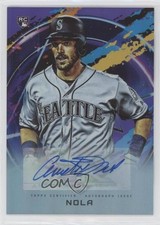 2020 Topps Fire Fire Auto Purple 45/50 Austin Nola #FA-AN Auto 0q3