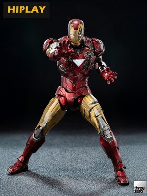 HIPLAY Threezero DLX Iron Man Mark 6 Battle Damaged Version Action Figure