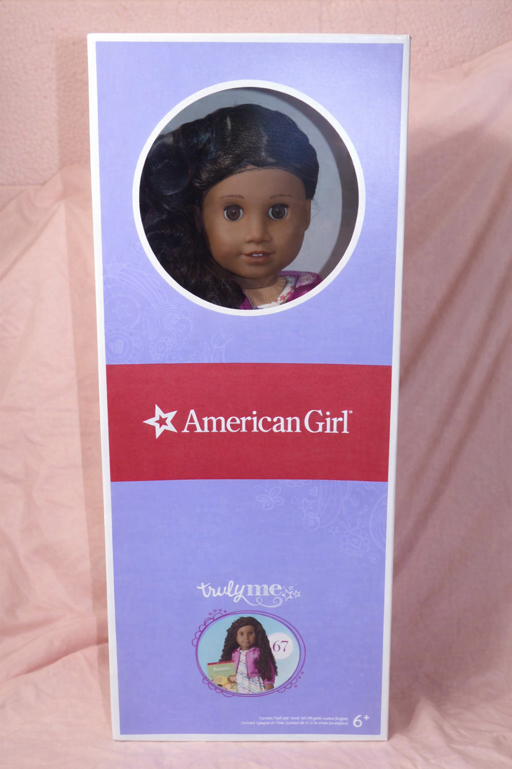 American Girl Truly Me #67-18" Dark Skin Curly Black-Brown H