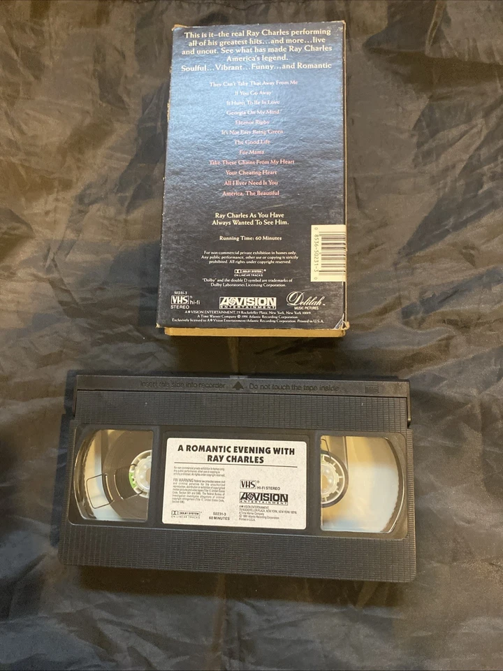 Ray Charles Live At McCallum Theater 1991 Concert Film VHS Video Tape - Image 4 of 4