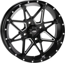 I.T.P. Tornado ATV/UTV Wheel 15x7 4/137 5+2 Milled Black