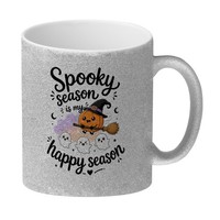 Glitzer-Kaffeebecher Spooky Season - Tasse FüR Die Spooky Season Mit Spruch: