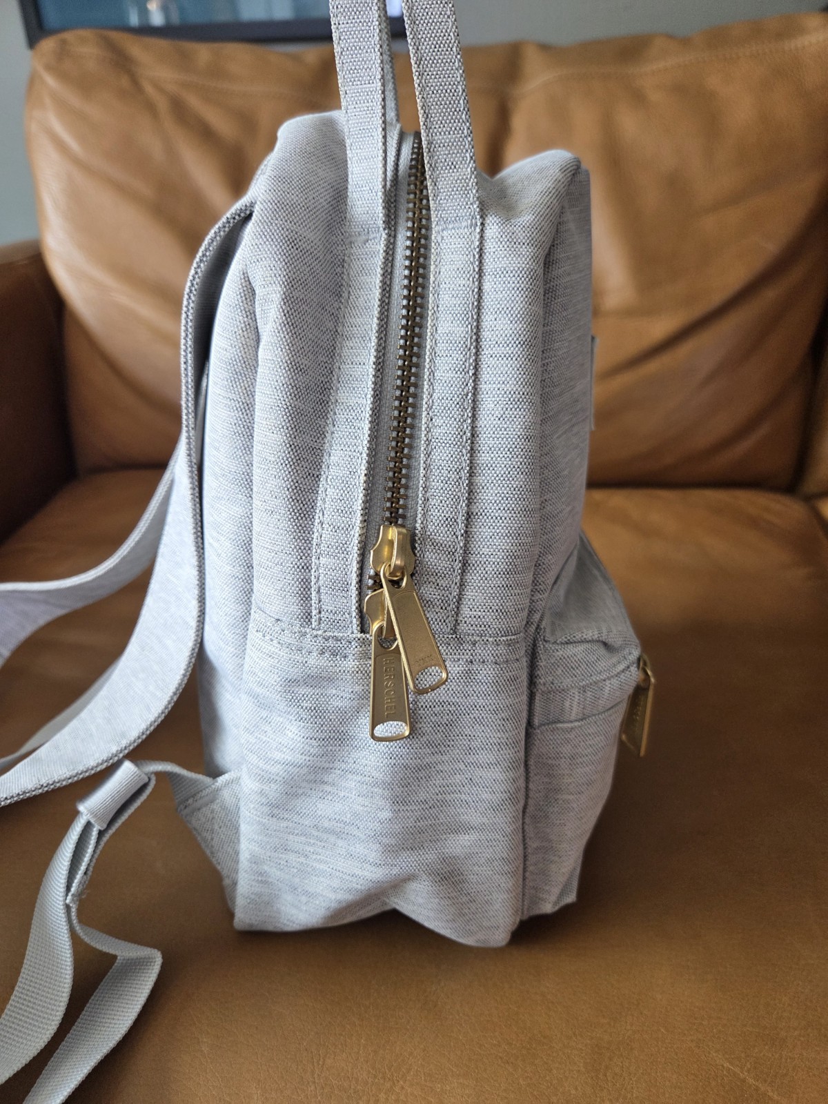 Hershel Mini Nova Backpack Gray, Adjustable Straps - image 5