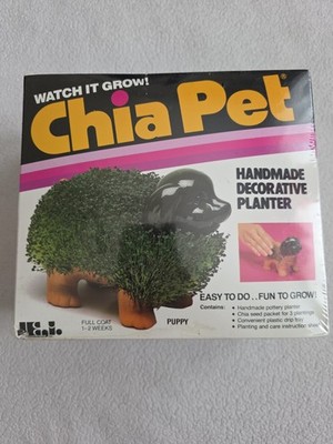 New Old Stock Chia Pet Puppy Planter Joseph Enterprises 1999 Vintage
