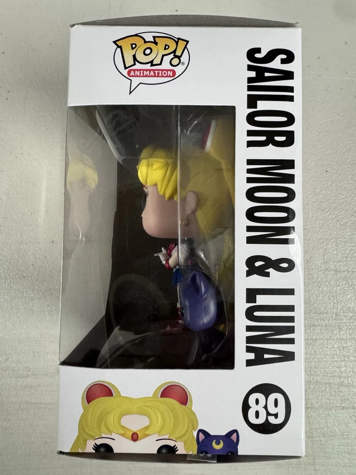 Sailor Moon & Luna (GLITTER) 89 ~ Funko Pop Vinyl ~ Animation + FREE PROTECTOR - Image 2 of 4