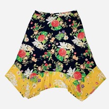 Floral Asymmetrical Handkerchief Hem Skirt Floral Fairycore Cottagecore Y2k L XL