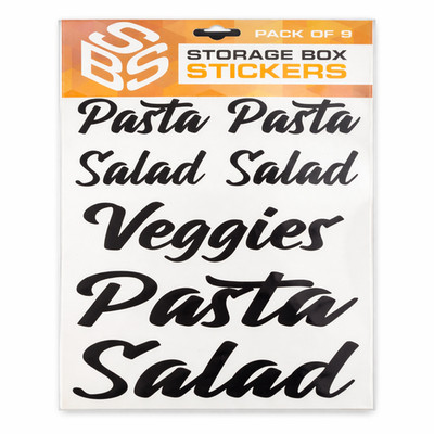 Küche Aufbewahrungsbox Glas Aufkleber Pasta Salat Gemüse Etiketten Zuhause Arbeit Büro 9 Stck.