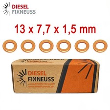 6x Diesel Injektor Kupfer Dichtring 13×7,7×...