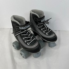 Roller Derby Firestar Roller Skate Youth Boys JR Size 12 Black/Gray Model 1378