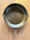 Griswold Cast Iron #8 Slant Erie Logo Skillet in HTF Nickel Finish 704 L