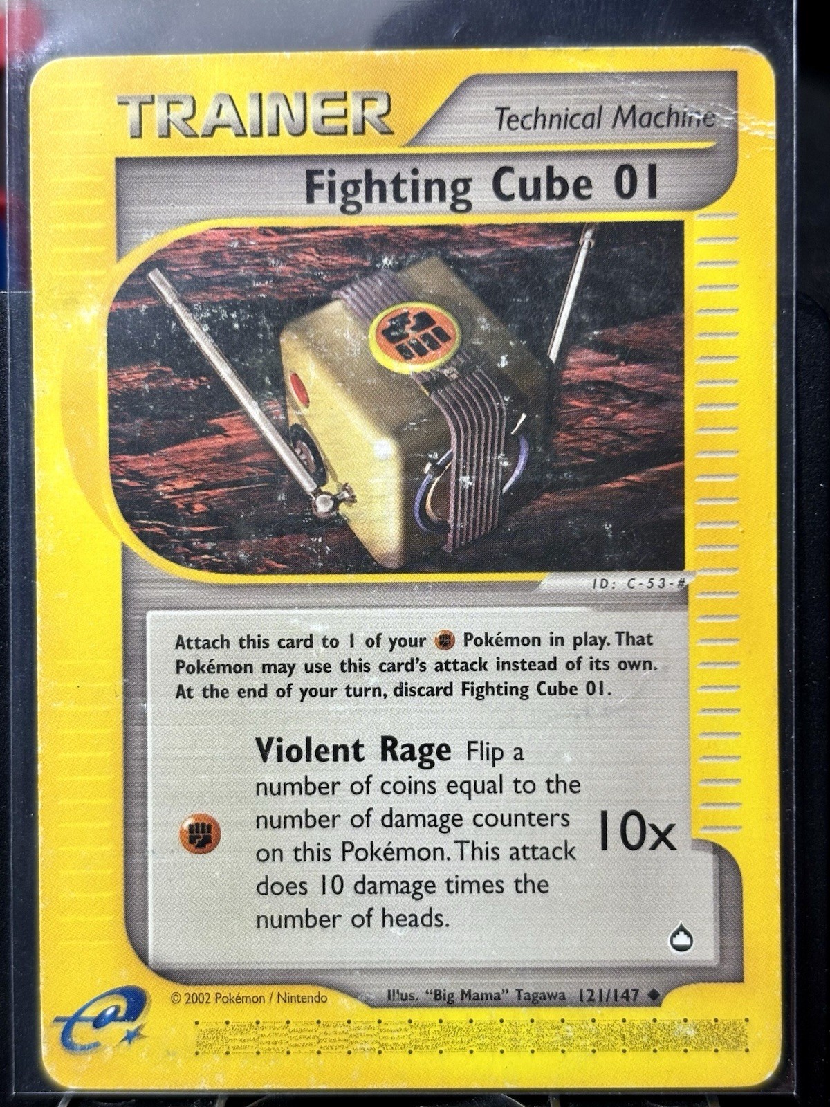 Fighting Cube 01 - REG - Pokémon TCG - Aquapolis - 121/147 - UNCOMMON ~ HP