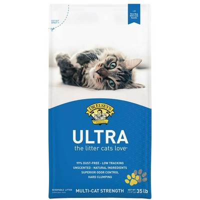 Dr. Elsey's Ultra Unscented Cat Litter, 35 lb. Bag   Now with Easy-Carry handle