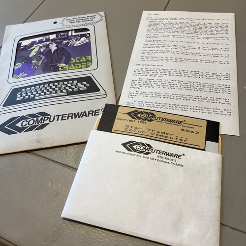 Star Trader Radio Shack Color Computer Game 1984 - Afbeelding 3 van 4