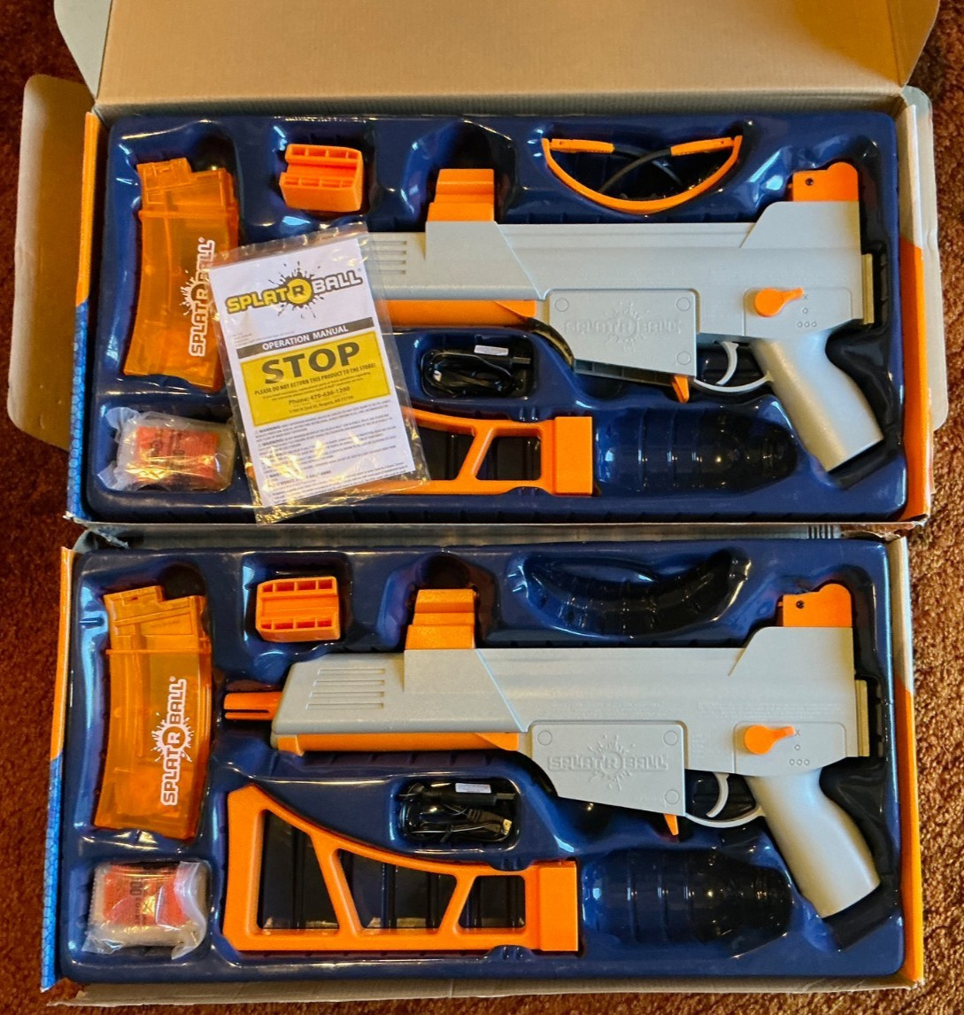 SplatRBall SRB400 Full-Auto Gel Blaster 400-Round Mag 7.5mm - 2X - NEW OTHERS